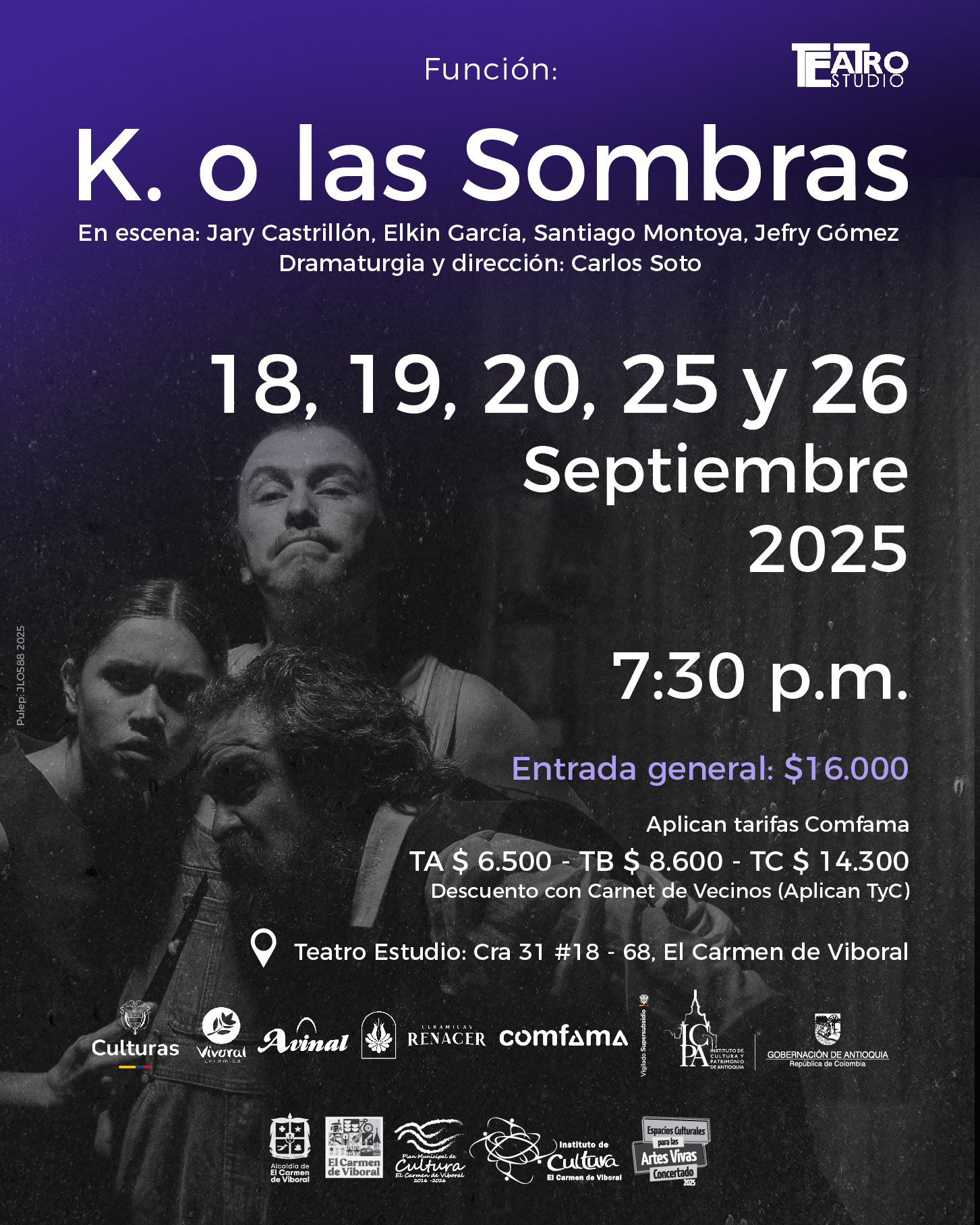 FUNCIÓN TEATRO ESTUDIO K.O LAS SOMBRAS