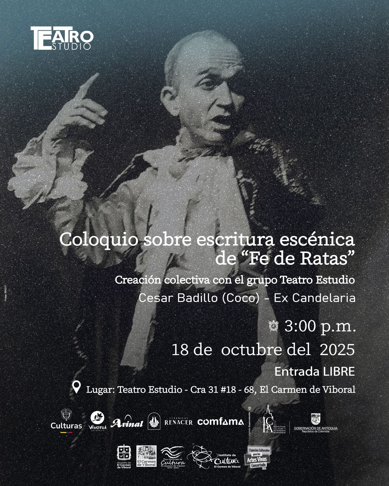 COLOQUIO SOBRE ESCRITURA ESCÉNICA DE FE DE RATAS
